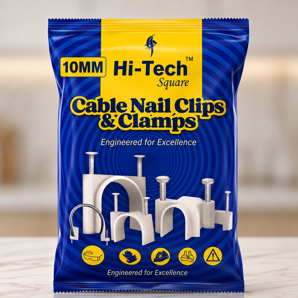 HI-TECH 10MM CABLE CLIP-100PCS (200PKT)
