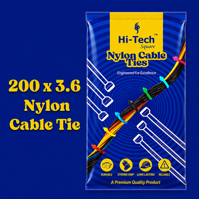 HI-TECH 200*3.6 CABLE TIE - 100 PCS (180PKT)