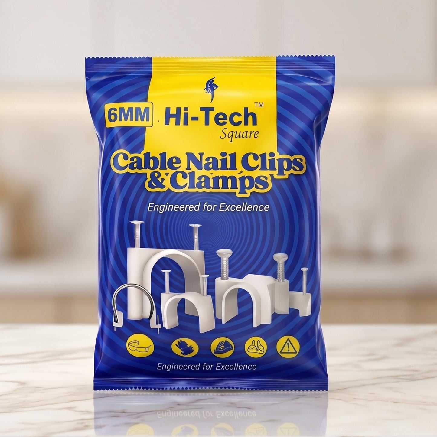 HI-TECH 6MM CABLE CLIP-100PCS (450PKT)